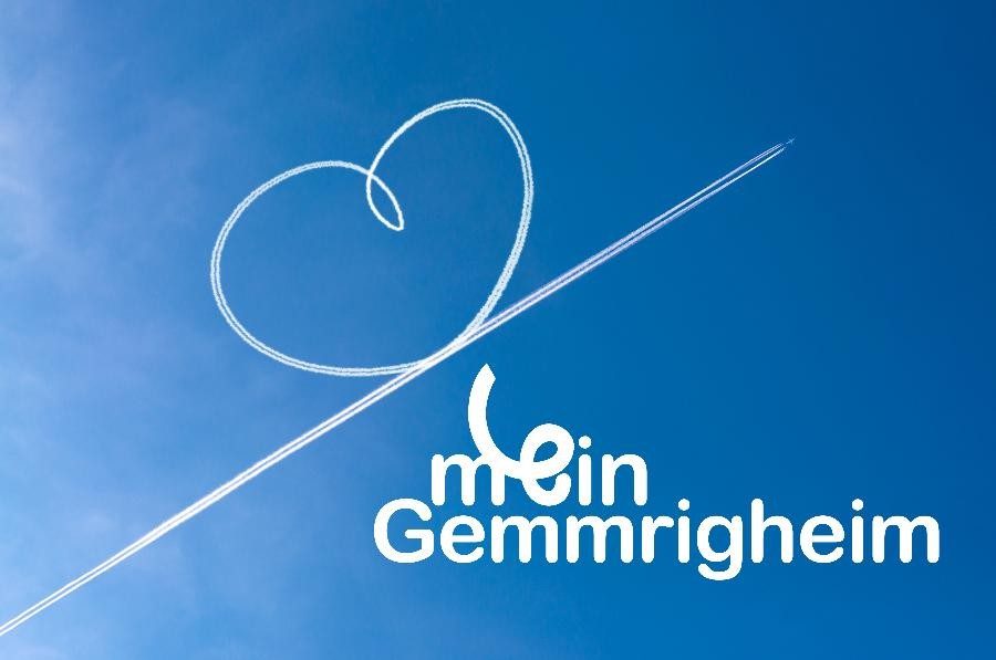 Pusteblume in Herzform und Schriftzug mein Gemmrigheim